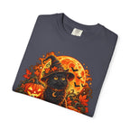Halloween Black Cat T-Shirt – Pumpkin Moon Witchy Autumn Graphic Tee