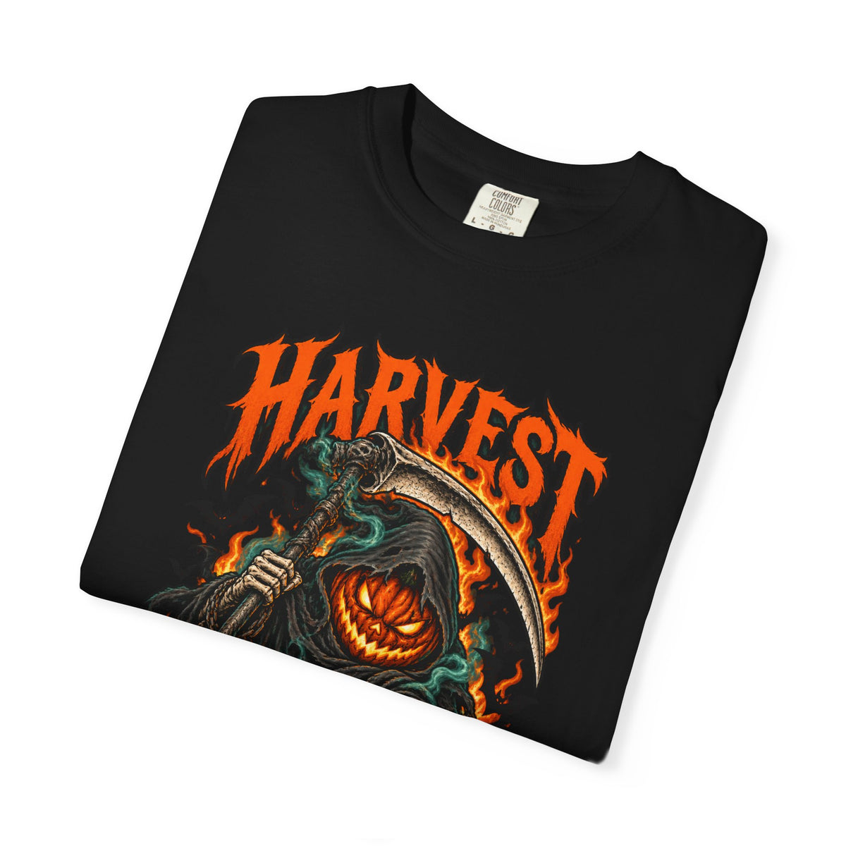 Harvest Your Fears Pumpkin Scythe Halloween T-Shirt