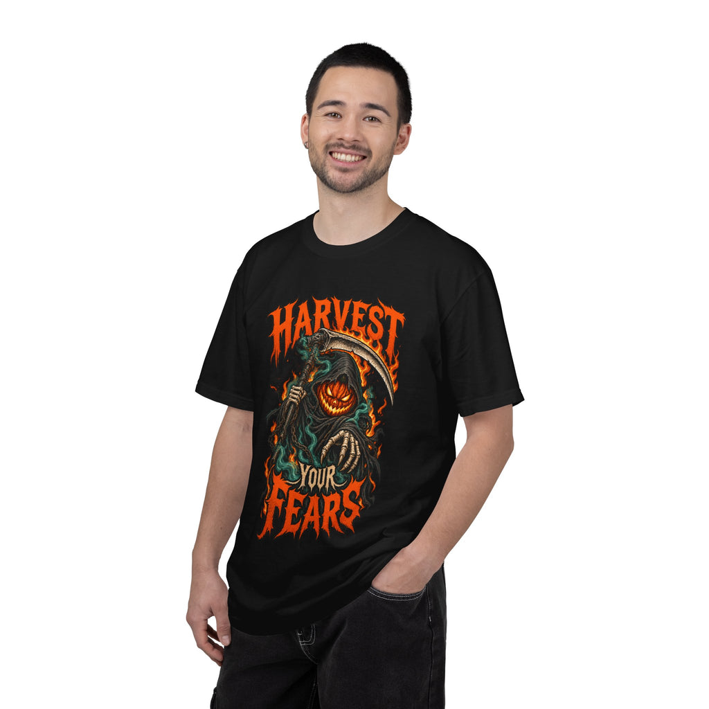 Harvest Your Fears Pumpkin Scythe Halloween T-Shirt