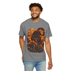 Werecat Horror Halloween T-Shirt — Fiery Moon Beast Graphic Tee