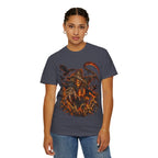 Scarecrow Reaper Halloween T-Shirt — Spooky Pumpkin Field Graphic Tee