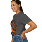 Witchcraft Cauldron T-Shirt — Spooky Flame Sorceress Graphic Tee