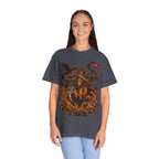 Scarecrow Reaper Halloween T-Shirt — Spooky Pumpkin Field Graphic Tee