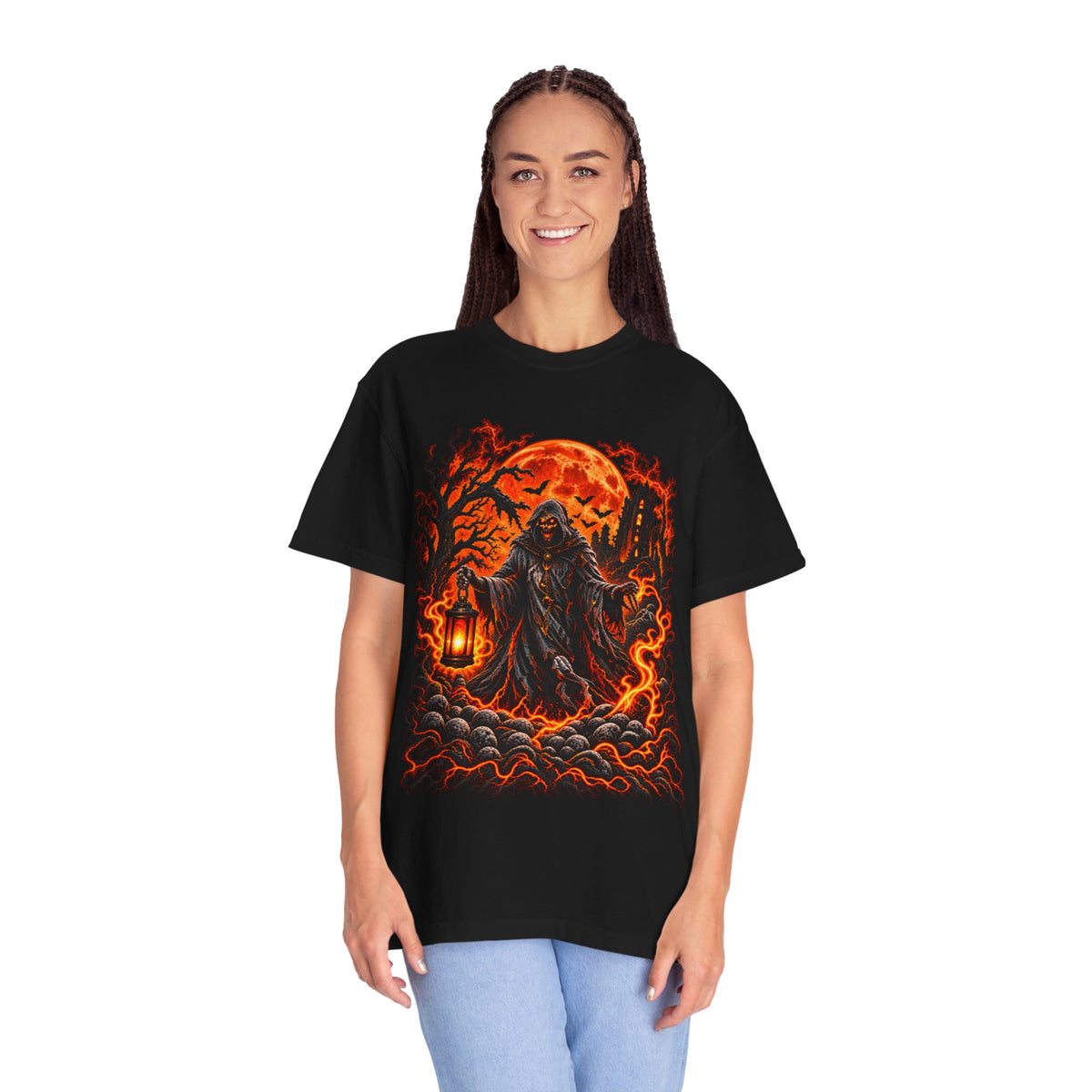 Halloween Grim Reaper Graveyard T-Shirt