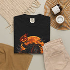 Headless Horseman Epic Halloween T-Shirt — Pumpkin Night Rider Graphic Tee