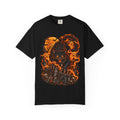 Werecat Horror Halloween T-Shirt — Fiery Moon Beast Graphic Tee