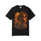 Werecat Horror Halloween T-Shirt — Fiery Moon Beast Graphic Tee