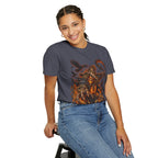 Scarecrow Reaper Halloween T-Shirt — Spooky Pumpkin Field Graphic Tee