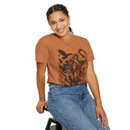Scarecrow Reaper Halloween T-Shirt — Spooky Pumpkin Field Graphic Tee