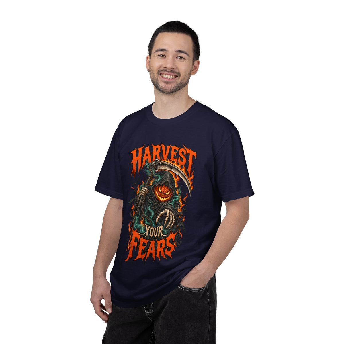 Harvest Your Fears Pumpkin Scythe Halloween T-Shirt