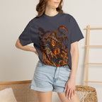 Scarecrow Reaper Halloween T-Shirt — Spooky Pumpkin Field Graphic Tee