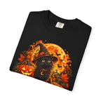 Halloween Black Cat T-Shirt – Pumpkin Moon Witchy Autumn Graphic Tee