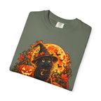 Halloween Black Cat T-Shirt – Pumpkin Moon Witchy Autumn Graphic Tee