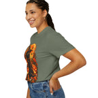 Halloween Black Cat T-Shirt – Pumpkin Moon Witchy Autumn Graphic Tee