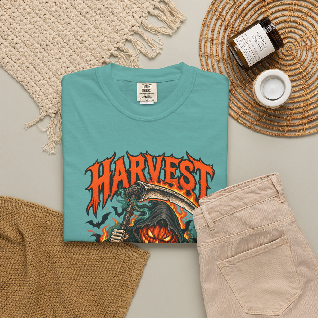 Harvest Your Fears Pumpkin Scythe Halloween T-Shirt