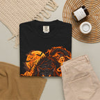 Werecat Horror Halloween T-Shirt — Fiery Moon Beast Graphic Tee