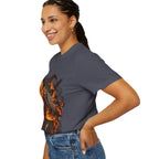 Witchcraft Cauldron T-Shirt — Spooky Flame Sorceress Graphic Tee