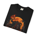 Headless Horseman Epic Halloween T-Shirt — Pumpkin Night Rider Graphic Tee