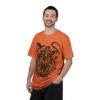 Scarecrow Reaper Halloween T-Shirt — Spooky Pumpkin Field Graphic Tee