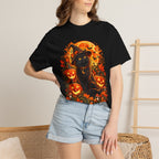 Halloween Black Cat T-Shirt – Pumpkin Moon Witchy Autumn Graphic Tee